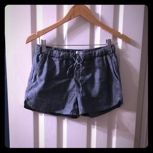 Jcrew drawstring denim shorts XXS